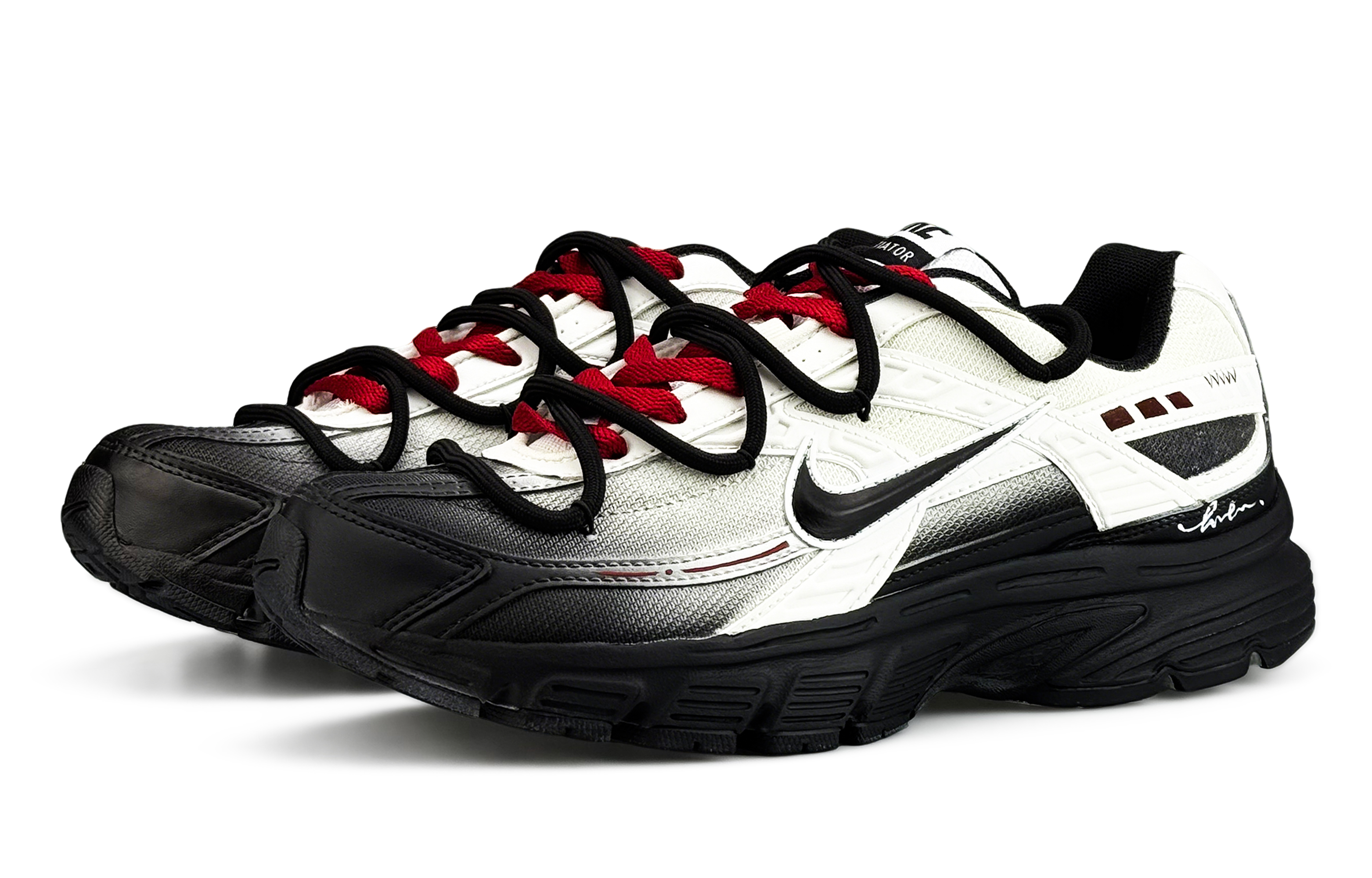 Nike Initiator Cushioning Breathable Support Low top Running Shoes Men’s Black
