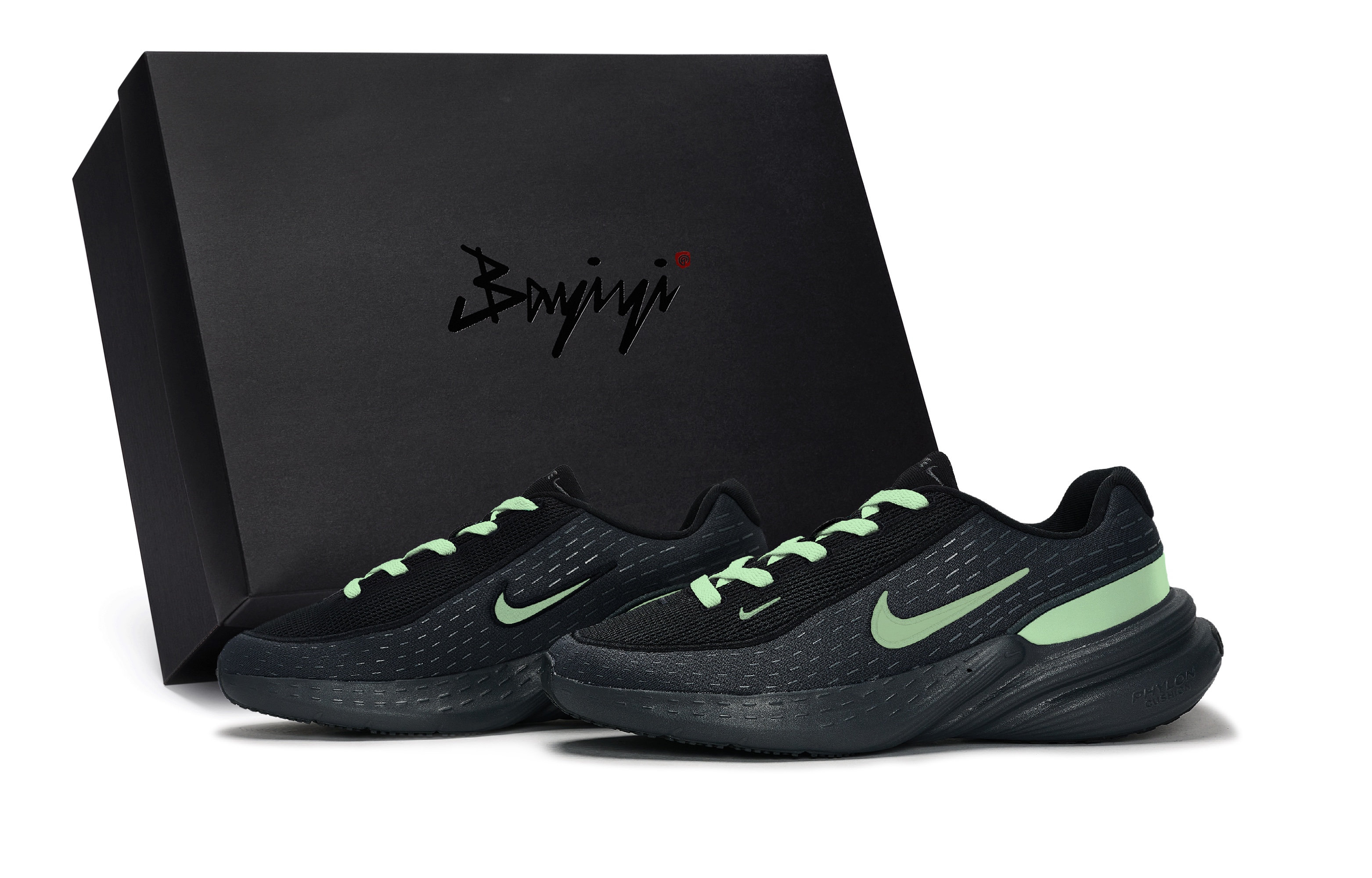 Nike Uplift SC Slip Resistant Abrasion Resistant Low top Running Shoes Unisex Black Green