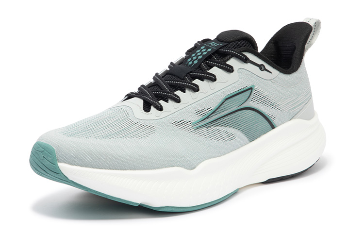 361° Cushioning Slip Resistant Abrasion Resistant Breathable Low top Running Shoes Men’s Gray Cyan