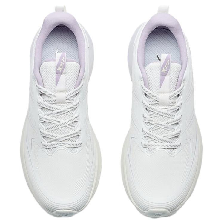 XTEP Abrasion Resistant Breathable Low top Casual Running Shoes Women’s White Purple