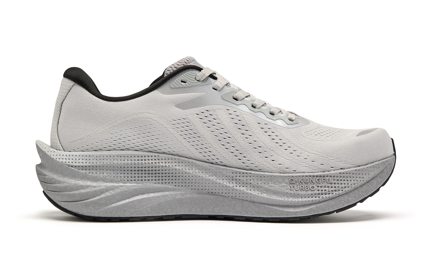 QIAODAN Steering 600 Running Shoes Men’s Low Top Snow Gray Black