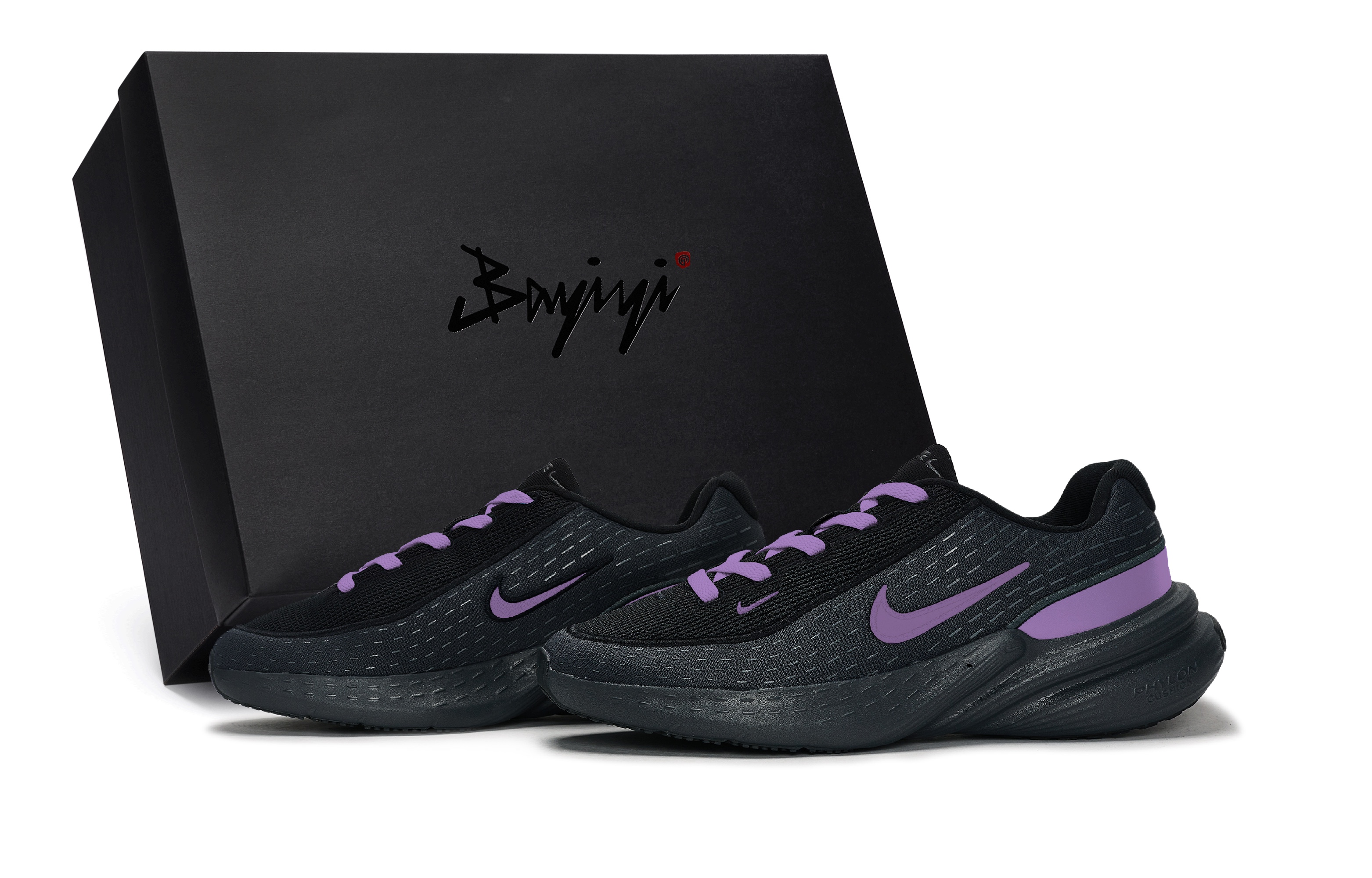 Nike Uplift SC Slip Resistant Abrasion Resistant Low top Running Shoes Unisex Black Purple
