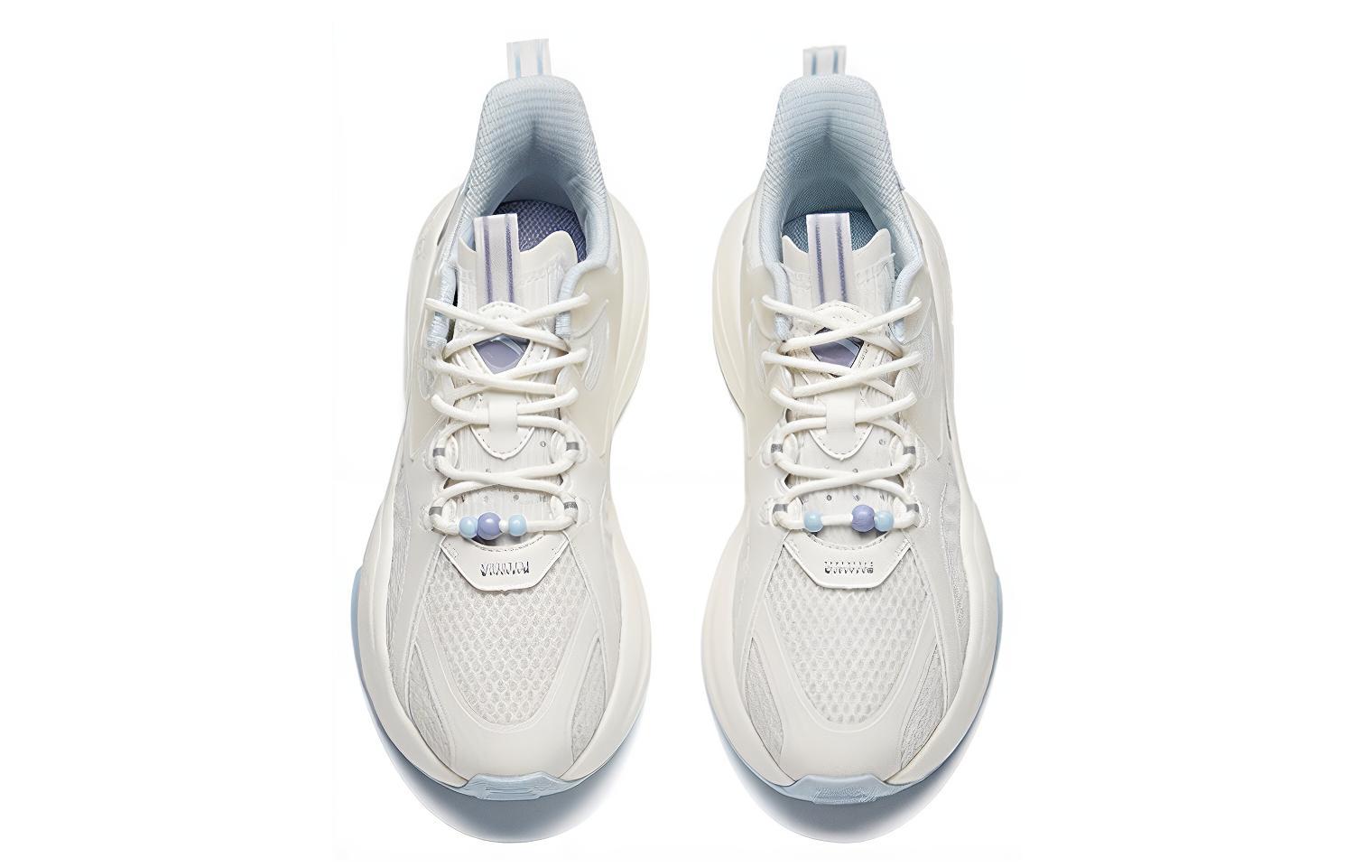 Anta Life Collection Cushioning Abrasion Resistant Lightweight Low top Running Shoes Women’s White Purple Blue