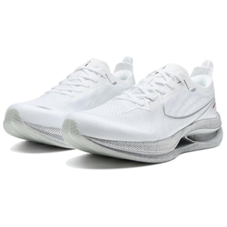 XTEP Coverage Lightweight Rebound Low top Casual Running Shoes Men’s White Silver