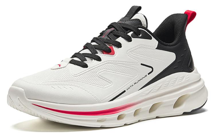 Anta Energy Ring Abrasion Resistant Breathable Low top Running Shoes Men’s Black White