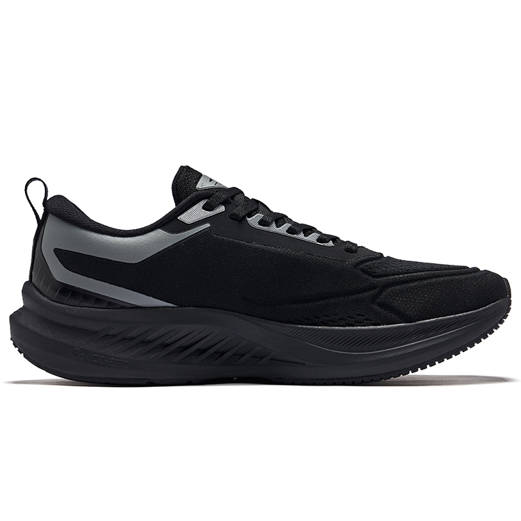 Erke Tissot 4 Cushioning Slip Resistant Rebound Low top Casual Training Running Shoes Men’s Jet Black Steel Gray