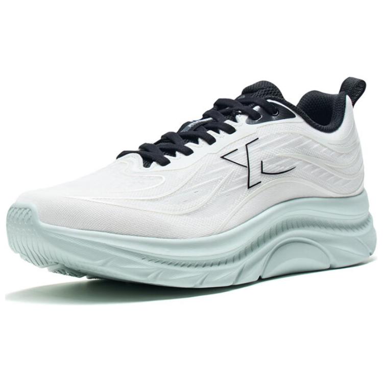 XTEP Breathable Mesh Fabric Slip Resistant Low top Casual Running Shoes Men’s White Black