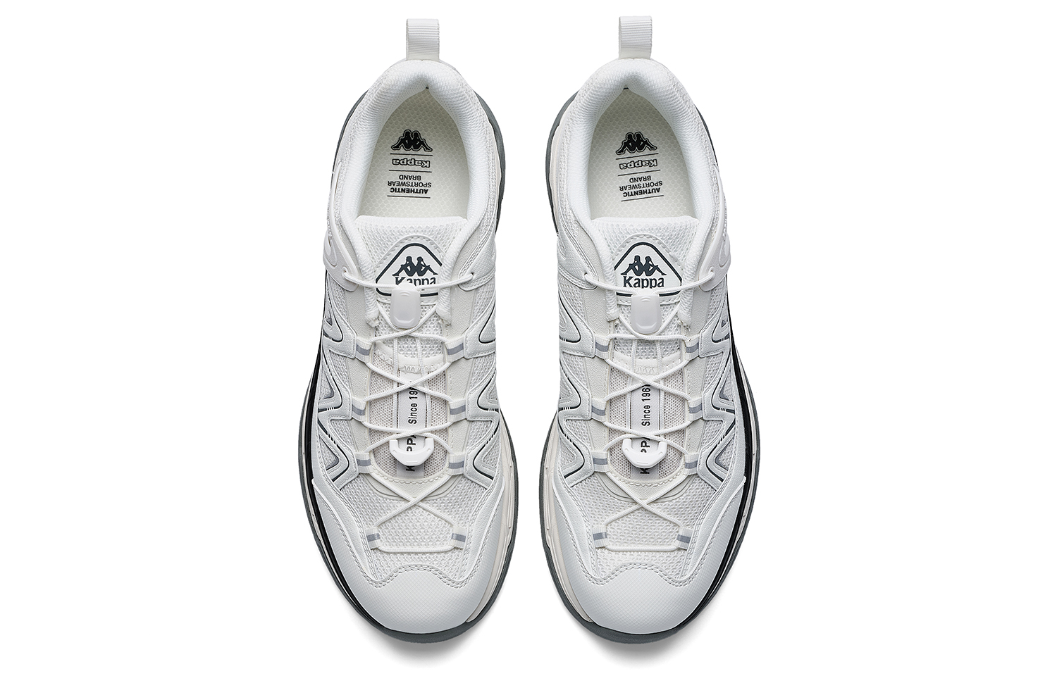 Kappa Low top Running Shoes Unisex Classic White, Black