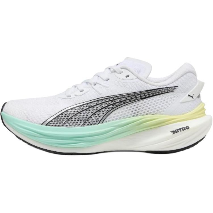 PUMA Deviate NITRO 3 Abrasion Resistant Low top Casual Running Shoes Women’s White