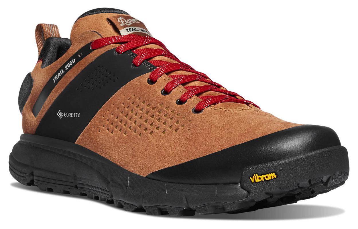 Danner Trail 2650 Slip Resistant, Abrasion Resistant, Breathable, Lightweight Low top Running Shoes Men’s Brown Red