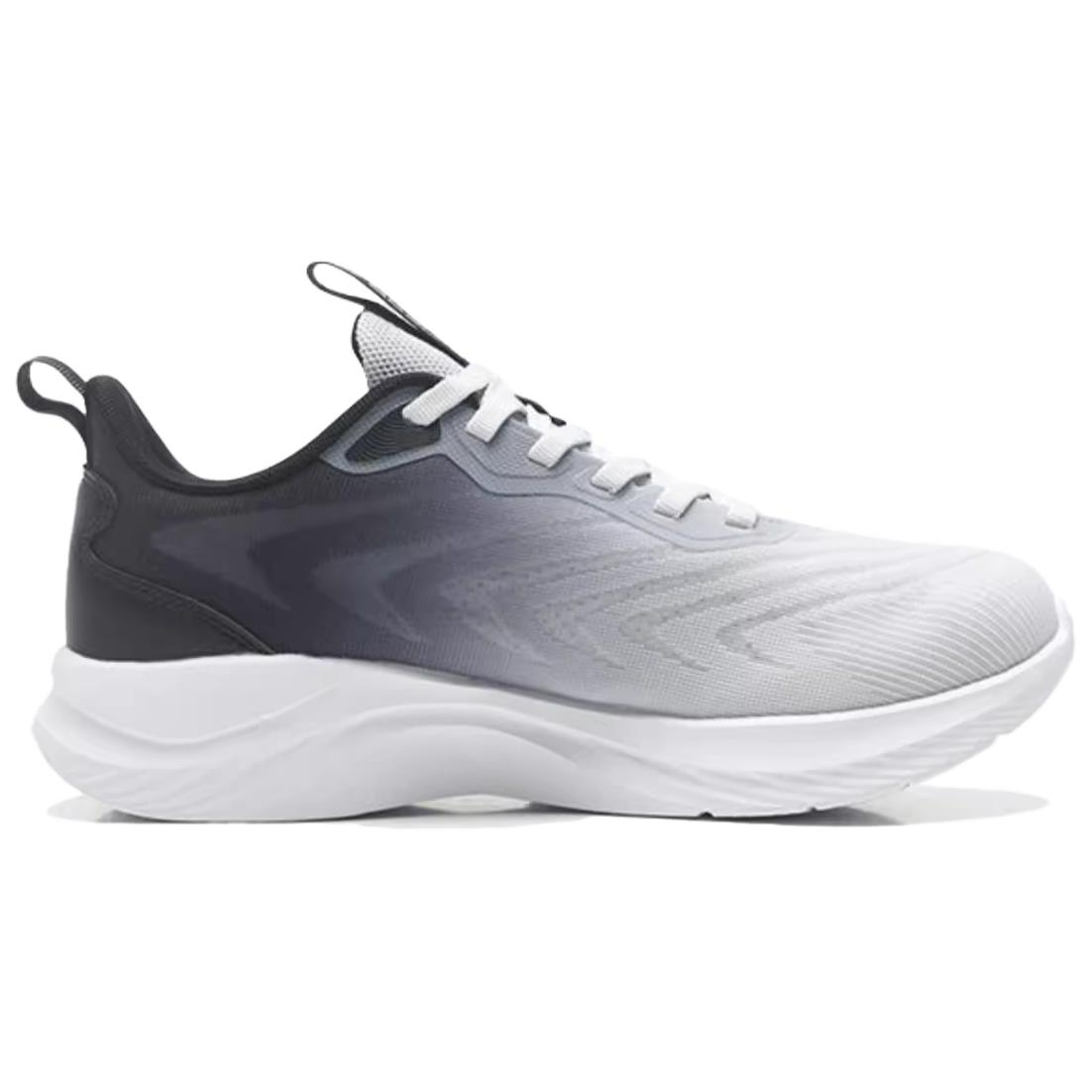 QIAODAN Slip Resistant Abrasion Resistant Low top Casual Running Shoes Men’s Gray Black