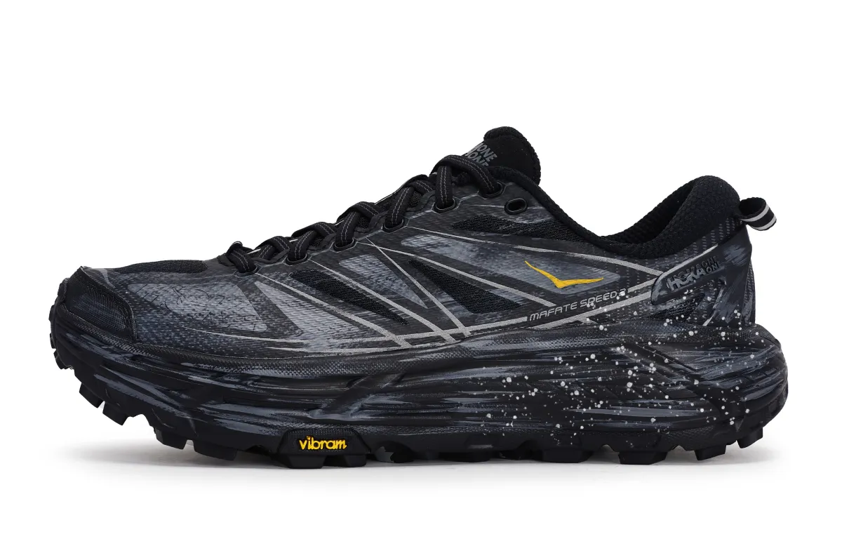 HOKA ONE ONE Mafate Speed 2 Abrasion Resistant Abrasion Resistant Low top Running Shoes Unisex Black Gray