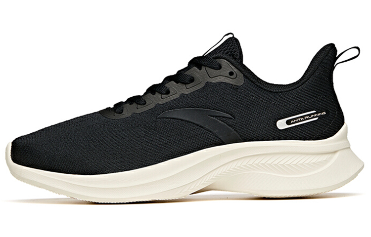 Anta Hydrogen Run Versatile Cushioning Slip Resistant Abrasion Resistant Low top Running Shoes Women’s Black White