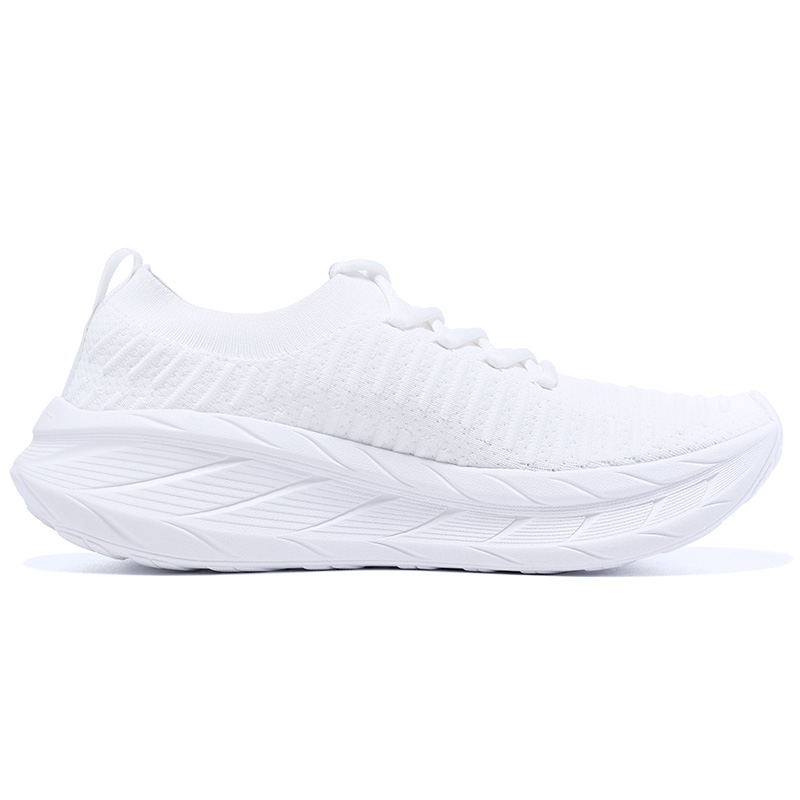 BMAI Wanderer Cushioning Breathable Lightweight Low top Casual City Commuting Running Shoes Men’s White