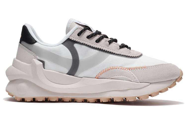 Li Ning Versatile Suede, Textile, Synthetic Leather Abrasion Resistant Breathable Low top Running Shoes Women’s