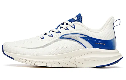 Anta Trendy Breathable Low top Running Shoes Men's White Blue