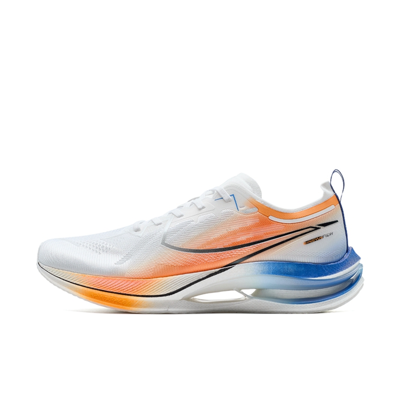 XTEP Abrasion Resistant Coverage Rebound Low top Casual Running Shoes Men’s White Orange Blue