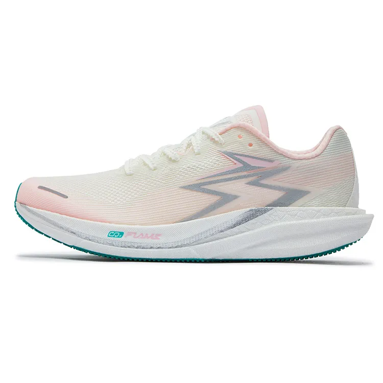361° Blitz Speed 4 Pro Mesh Low top Fiberglass Plate Casual Training Running Shoes Unisex White Pink
