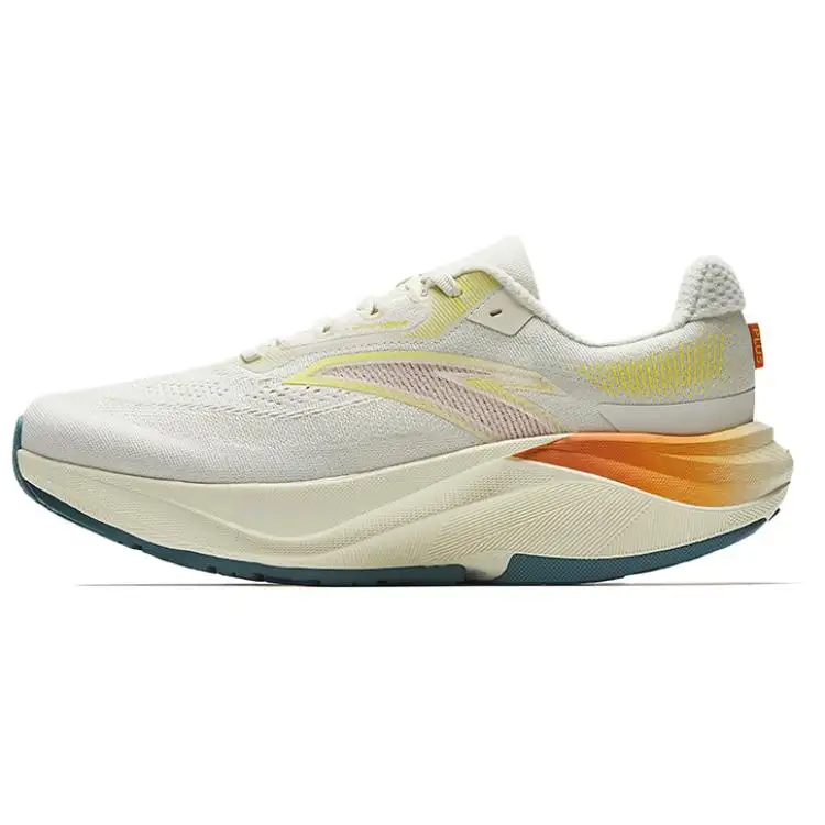 Anta Cushioning Abrasion Resistant Breathable Low top Casual Running Shoes Men's Pure Porcelain White