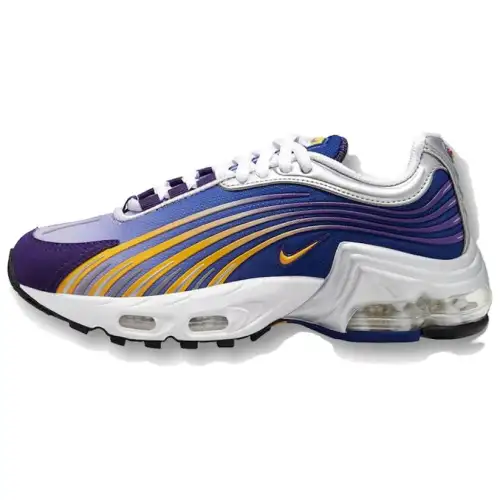 Nike Air Max Plus 2 Gradient Cushioning, Wear Resistant Low top Running Shoes Unisex Purple Gold