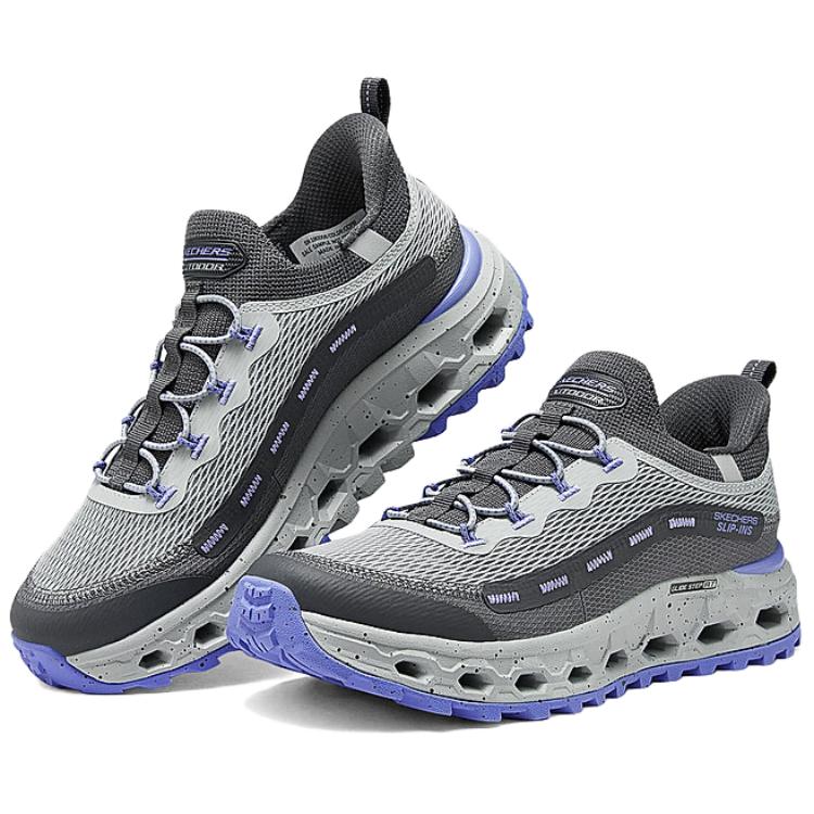 Skechers GLIDE STEP At Abrasion Resistant Low top Running Shoes Women’s Gray Purple