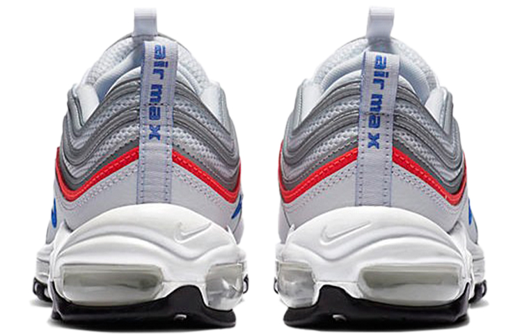 Женские кроссовки Nike Air Max 97 Essential (серо-сине-красные) — Серыйсинийкрасный — фото 5