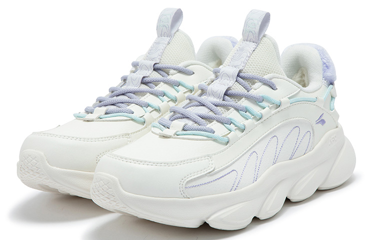 361° Slip Resistant Low top Running Shoes Women’s White Purple