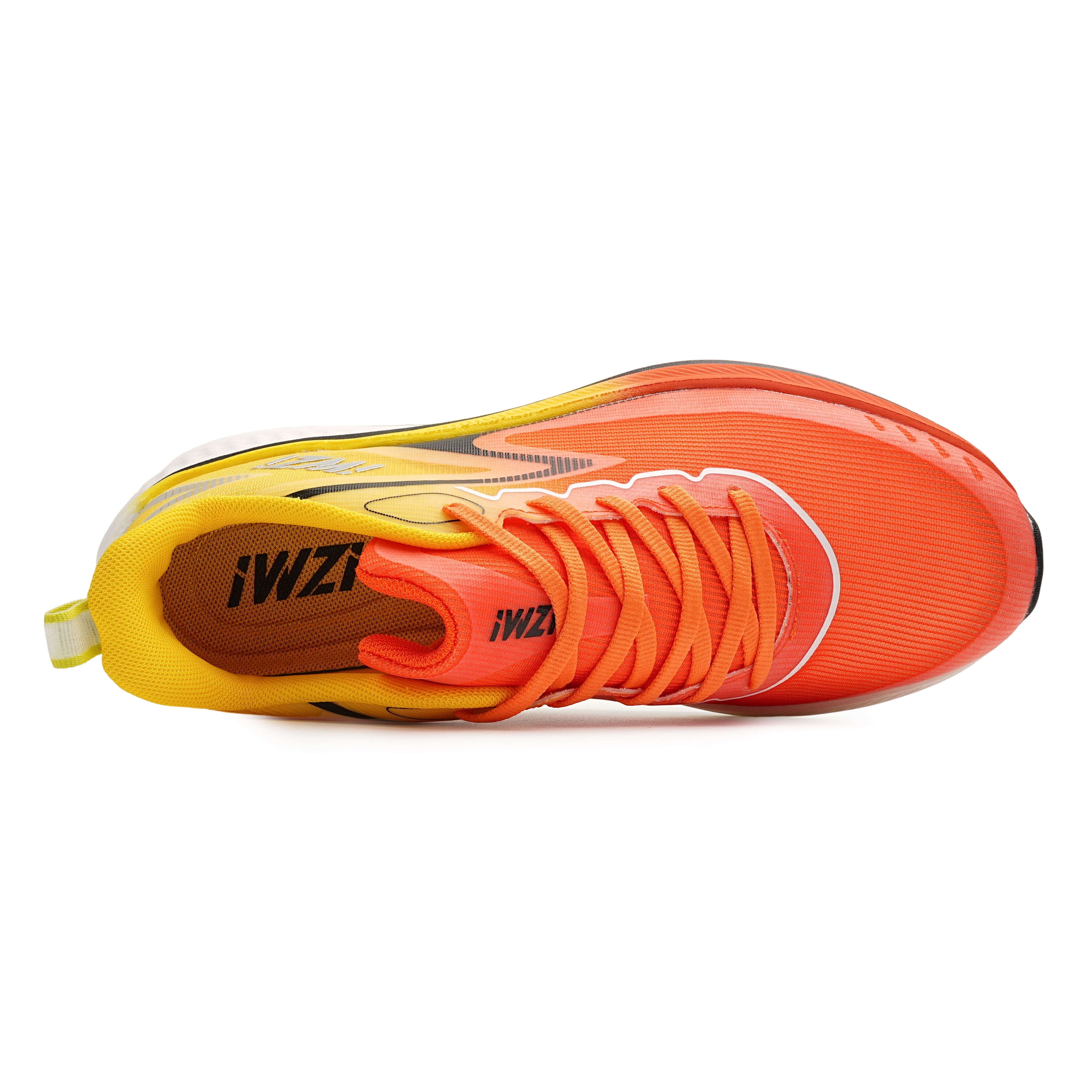 IWZI Slip Resistant Abrasion Resistant Slip Resistant Abrasion Resistant Low top Running Shoes Unisex Amber Orange