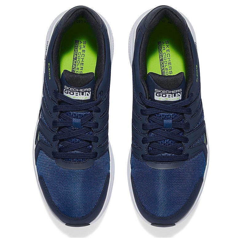 Skechers GO RUN Elevate Abrasion Resistant Breathable Low top Running Shoes Men’s Dark Blue