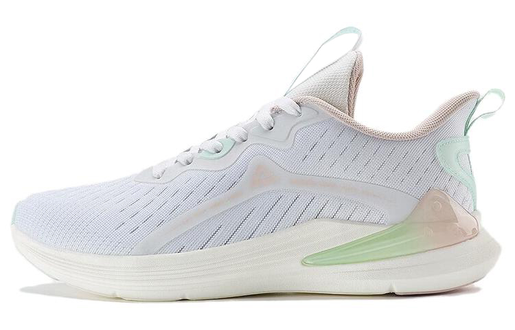 PEAK Casual Textile, Synthetic Leather Cushioning Slip Resistant Abrasion Resistant Low top Running Shoes Women’s