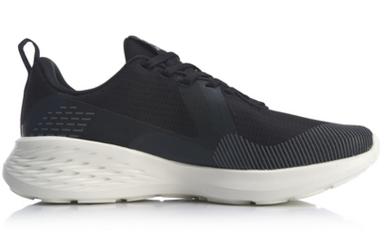 Li Ning Comfortable Slip Resistant, Abrasion Resistant, Lightweight Low top Running Shoes Men’s Black
