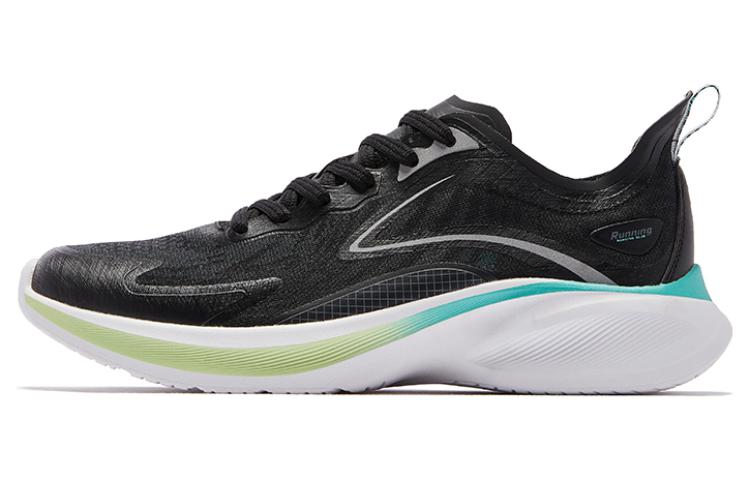 QIAODAN Light Speed 2.0 Plus Comfortable Cushioning Breathable Low top Running Shoes Men’s Black Green