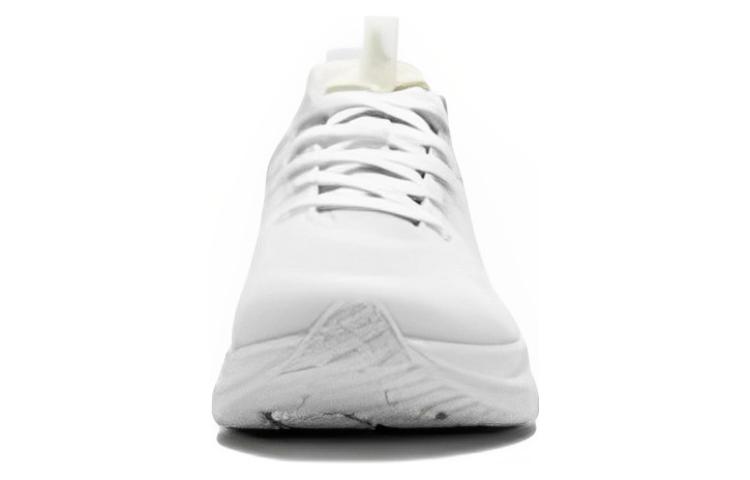 Li Ning Comfortable Cushioning Slip Resistant Abrasion Resistant Breathable Low top Running Shoes Men’s White Gray