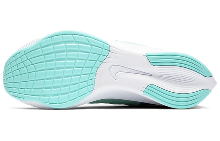 Женские кроссовки Nike Zoom Fly 3 (светло-зеленые) — 浅青色/赛车蓝/白色 — фото 5