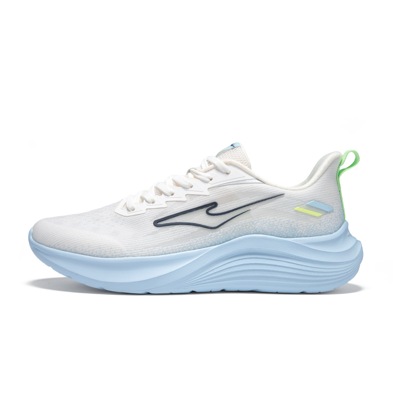 Erke Mesh Cushioning Breathable Lightweight Low top Casual Running Shoes Men’s White Blue