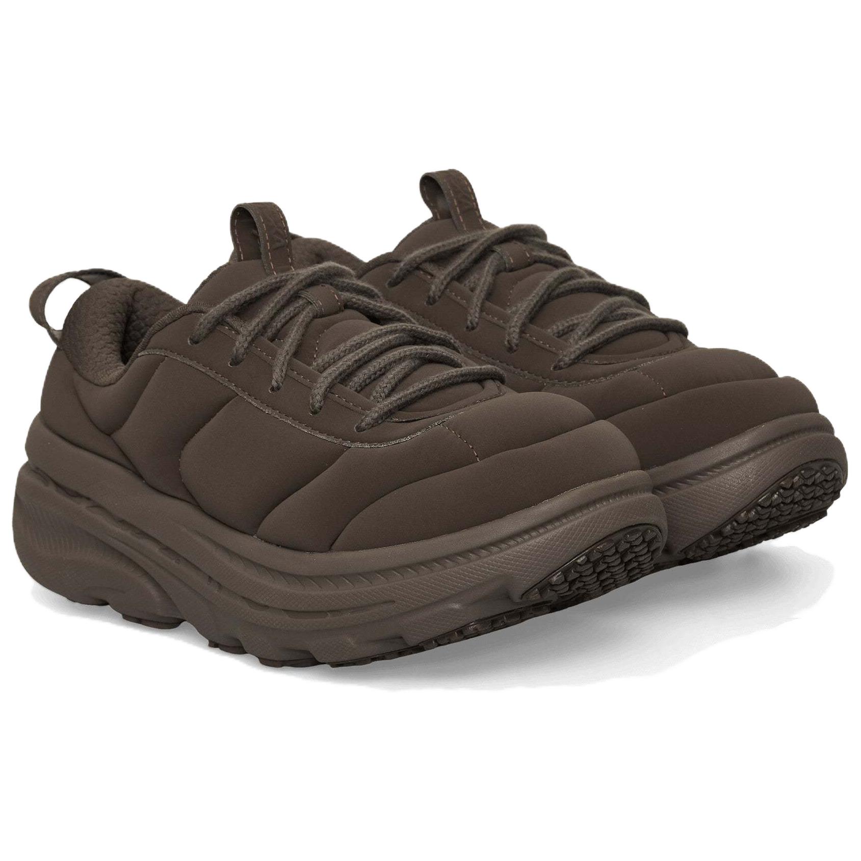 MARNI x HOKA ONE ONE Bondi B3LS Abrasion Resistant Rebound Low top Casual Running Shoes Unisex Black