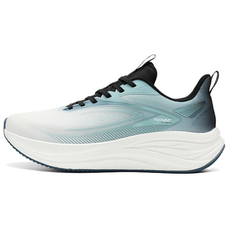 QIAODAN Tao Pro Minimalist Fashion Cushioning Slip Resistant Breathable Low top Tubro Casual Racing Running Shoes Men’s