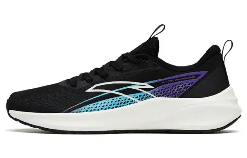 Anta Running Collection Slip Resistant Abrasion Resistant Low top Running Shoes Men's Black Blue