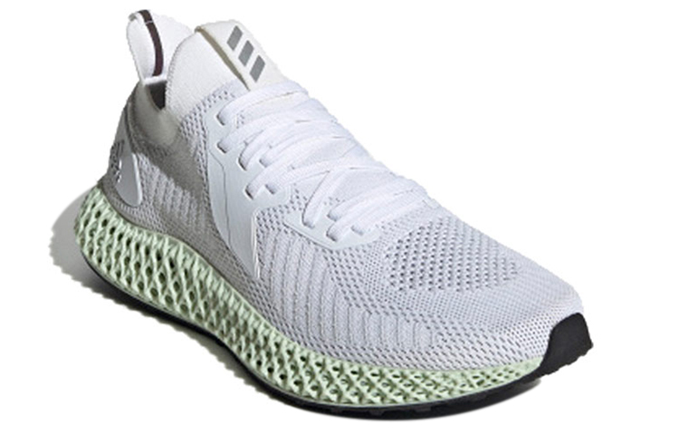 Кроссовки adidas Alphaedge 4D (бело-серебристые) — Белый / серебристый — фото 2