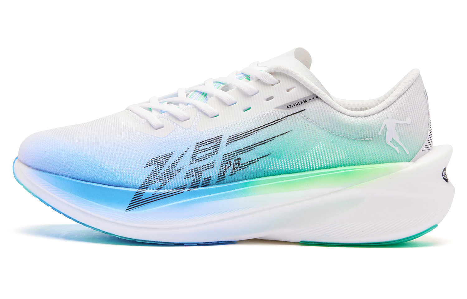 Jordan Feiying PB4.0 Lixia WeiPRO full-length carbon plate racing shock-absorbing anti-slip wear-resistant low-top running shoes men's sea salt blue aurora green