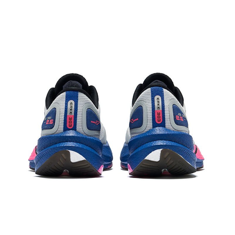 Erke Dust Free 2.0 Fabric Low top Training Sprint Racing Running Shoes Men’s Rose Blue Colorway