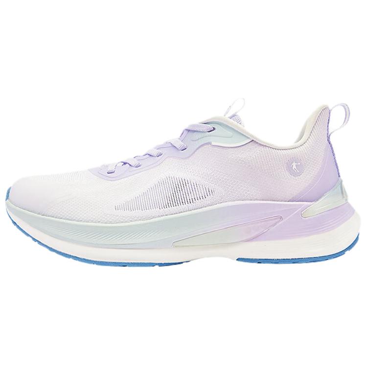 QIAODAN Abrasion Resistant Breathable Abrasion Resistant Breathable Low top Training Running Shoes Women’s Purple Cyan