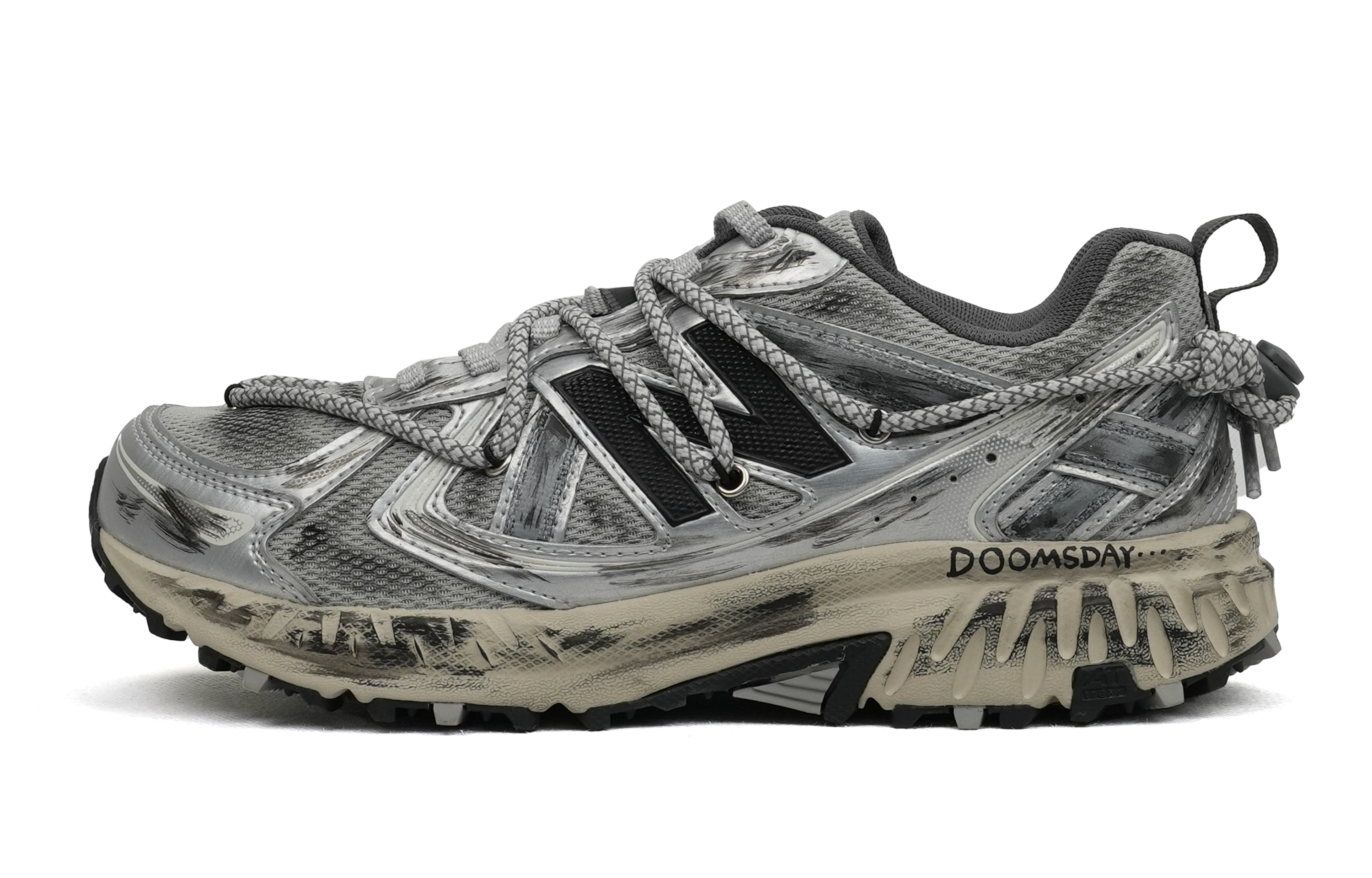 New Balance NB 410 Collection Slip Resistant Abrasion Resistant Low top Running Shoes Unisex Silver