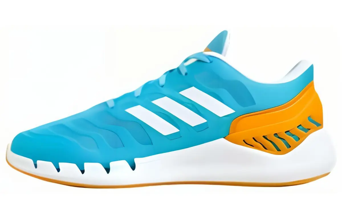 Adidas Climacool Ventania Comfortable Slip Resistant Abrasion Resistant Low top Casual Running Shoes Unisex Blue Orange