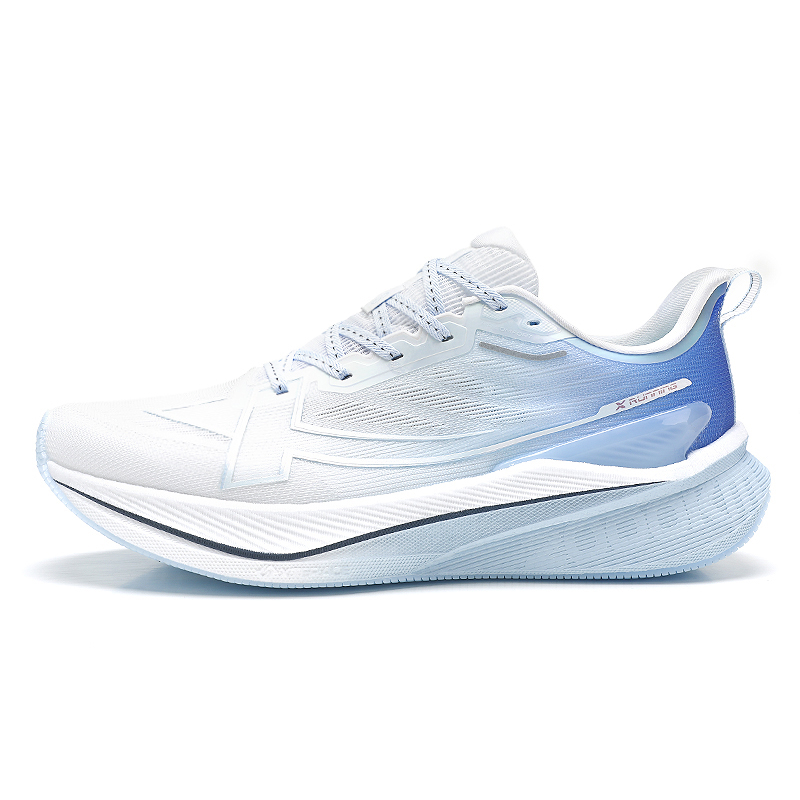 XTEP 2000km 3.0 Cushioning Breathable Low top Casual Running Shoes Men’s White Blue