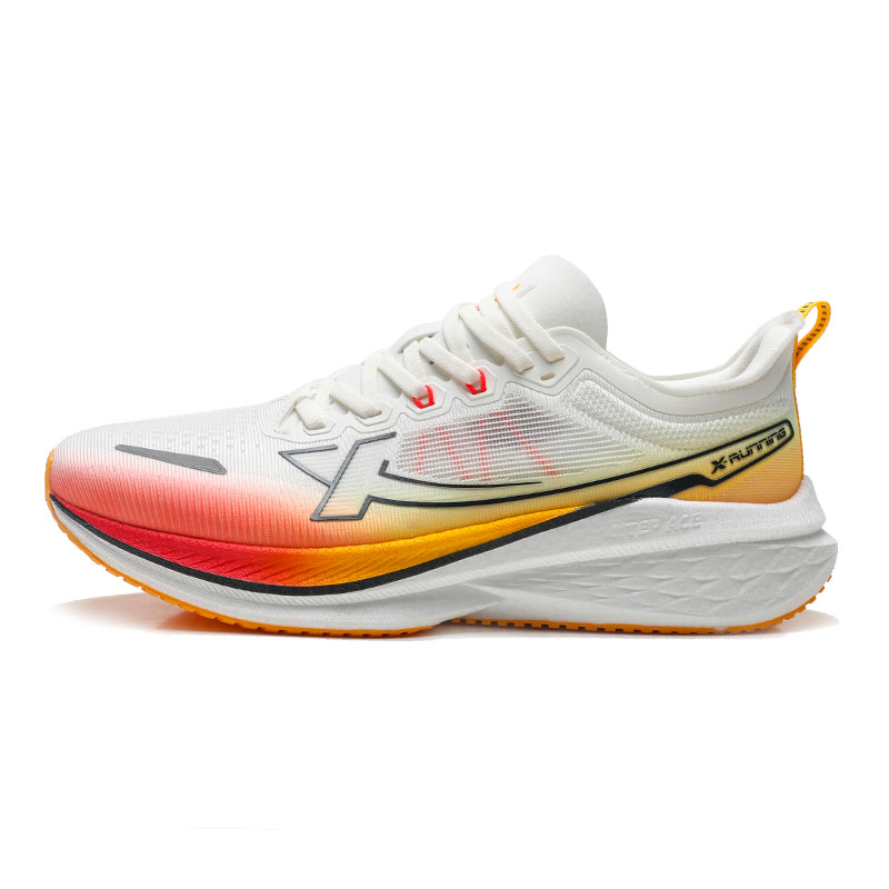 XTEP 5 Speed 2.0 Comfortable Low top Casual Training Long Distance Running Shoes Men’s White Red