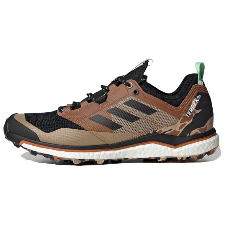 Adidas Terrex Agravic Running Shoes Men's Low Top Brown/Black/White