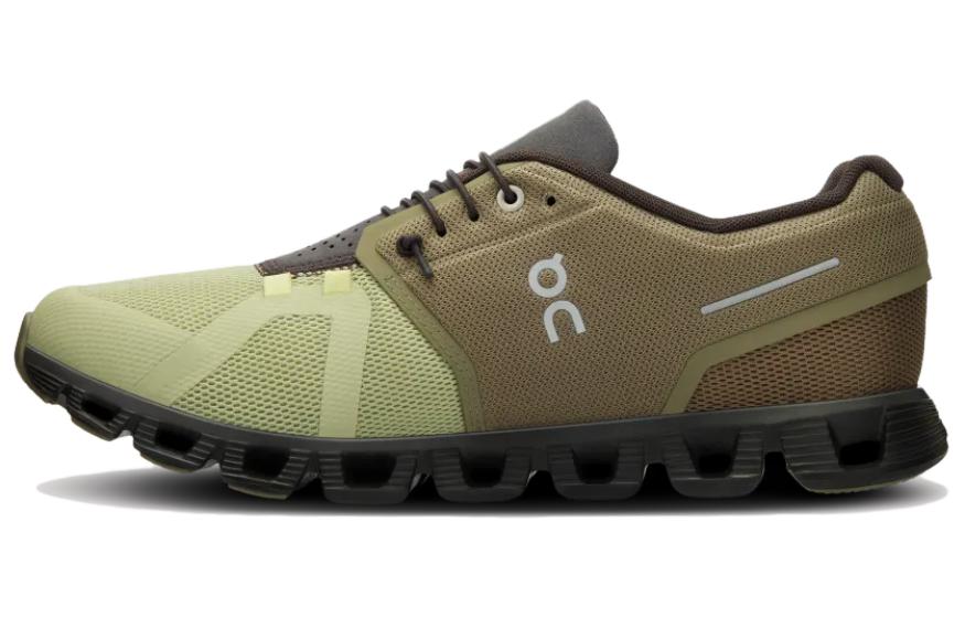 Мужские кроссовки On Cloud 5 (коричнево-зеленые)