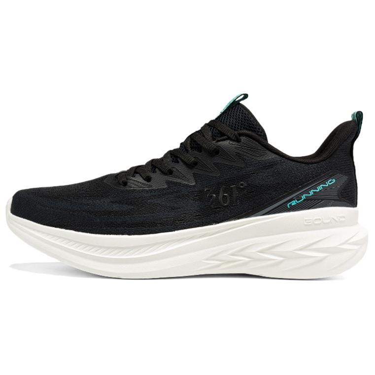 361° PU, Mesh Cushioning Slip Resistant Lightweight Low top Casual Running Shoes Men’s Black White