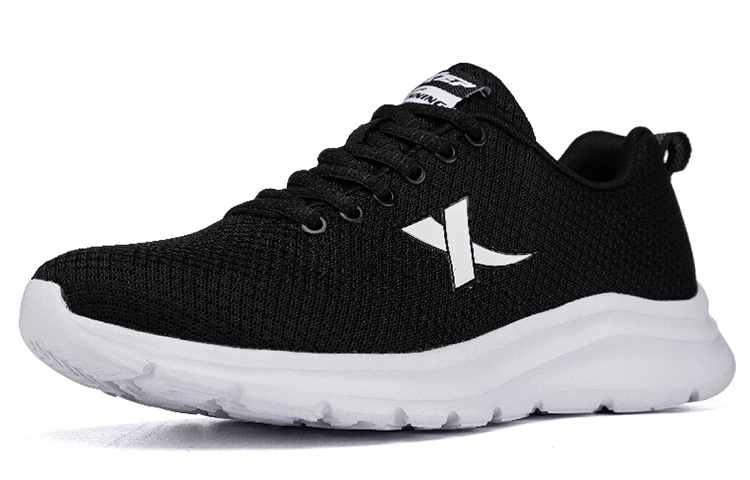 XTEP Slip Resistant, Abrasion Resistant, Breathable, Lightweight Low top Running Shoes Women’s Black White